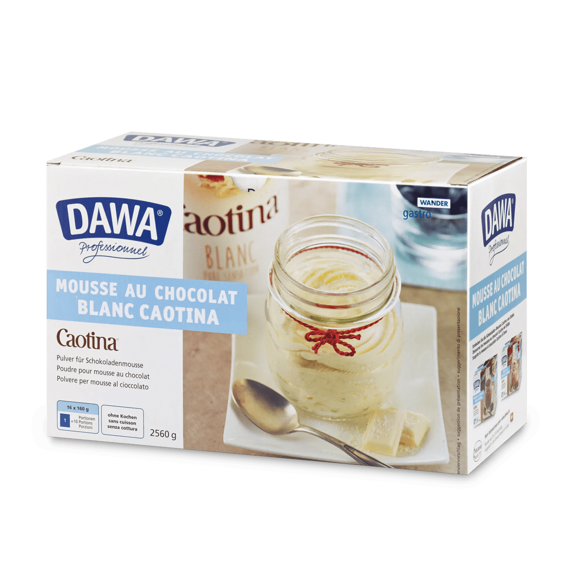 Dawa Mousse au Chocolat Caotina Blanc 16 x 160 g