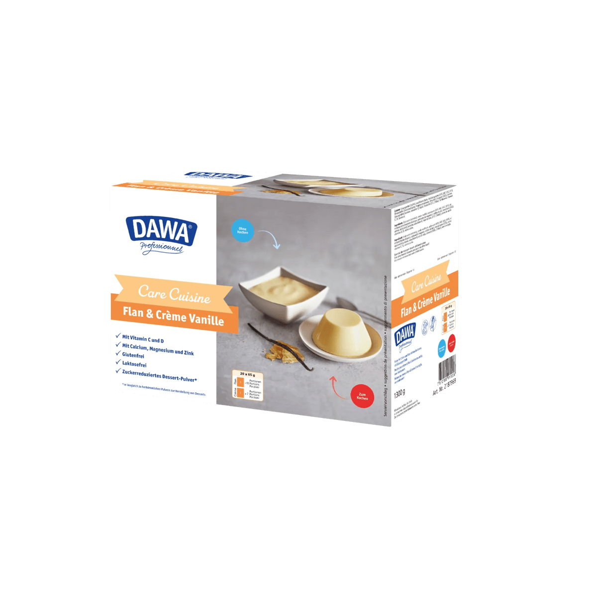 DAWA Cuisine Care Flan & Crème Vanille