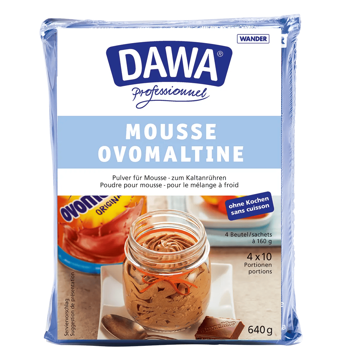 Dawa Mousse Ovomaltine pack de 4
