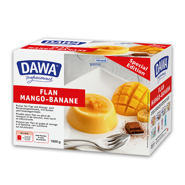 Dawa flan mangue-banane