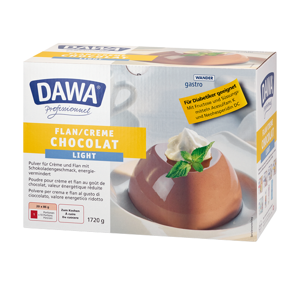 Flan au chocolat light Dawa