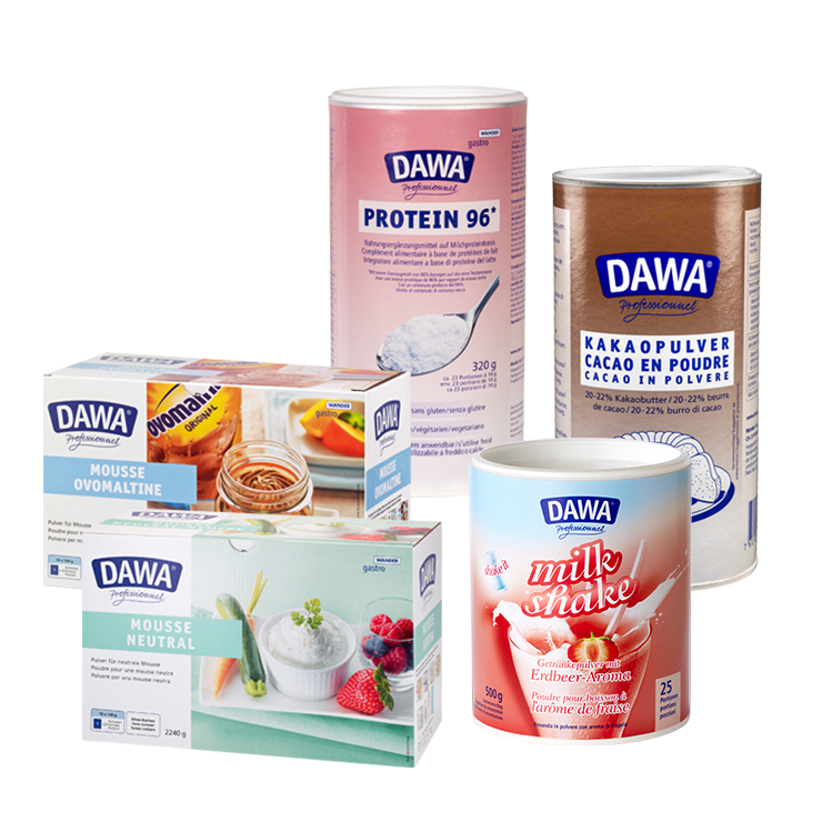 Dawa Produktesortiment