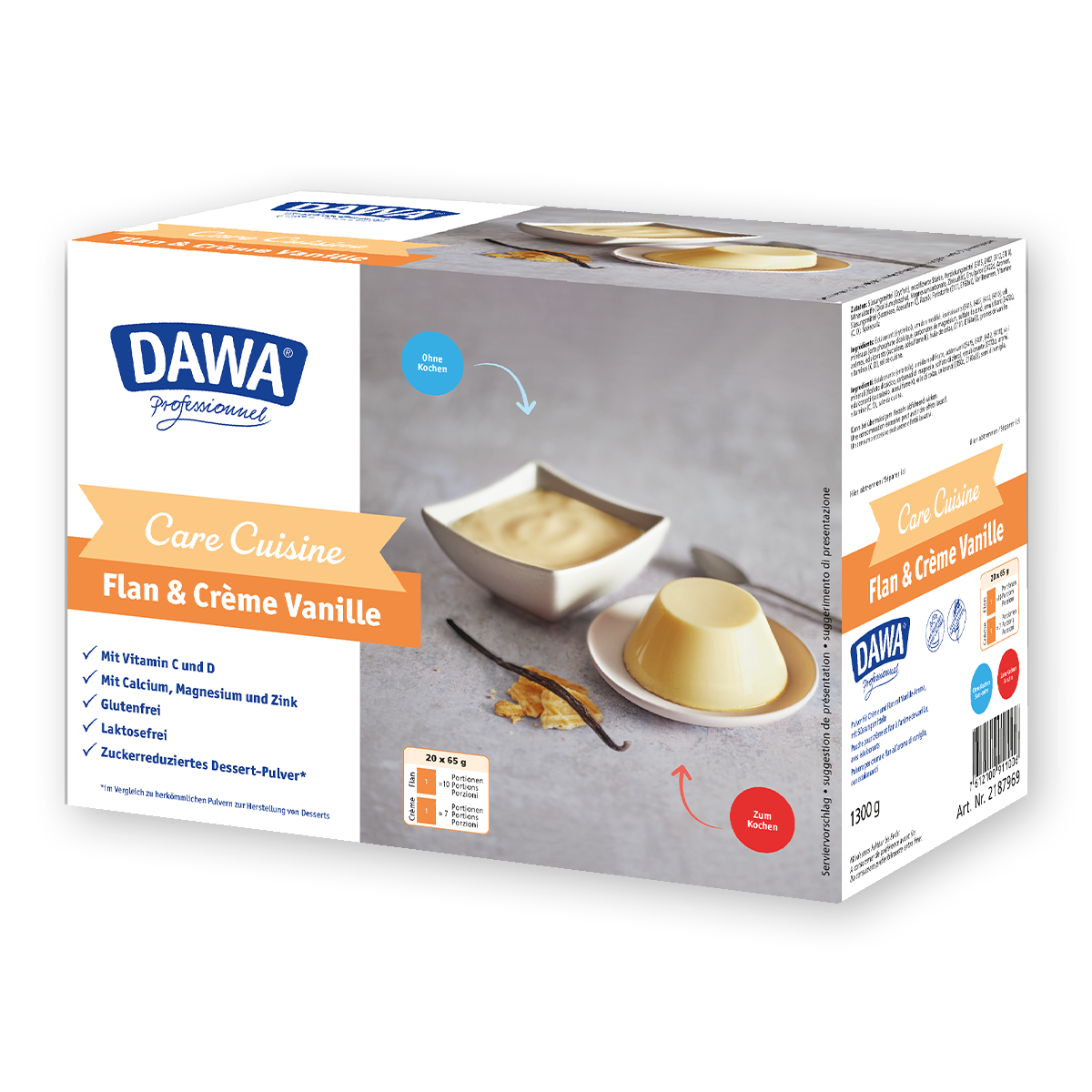 DAWA Cuisine Care Flan & Crème Vanille