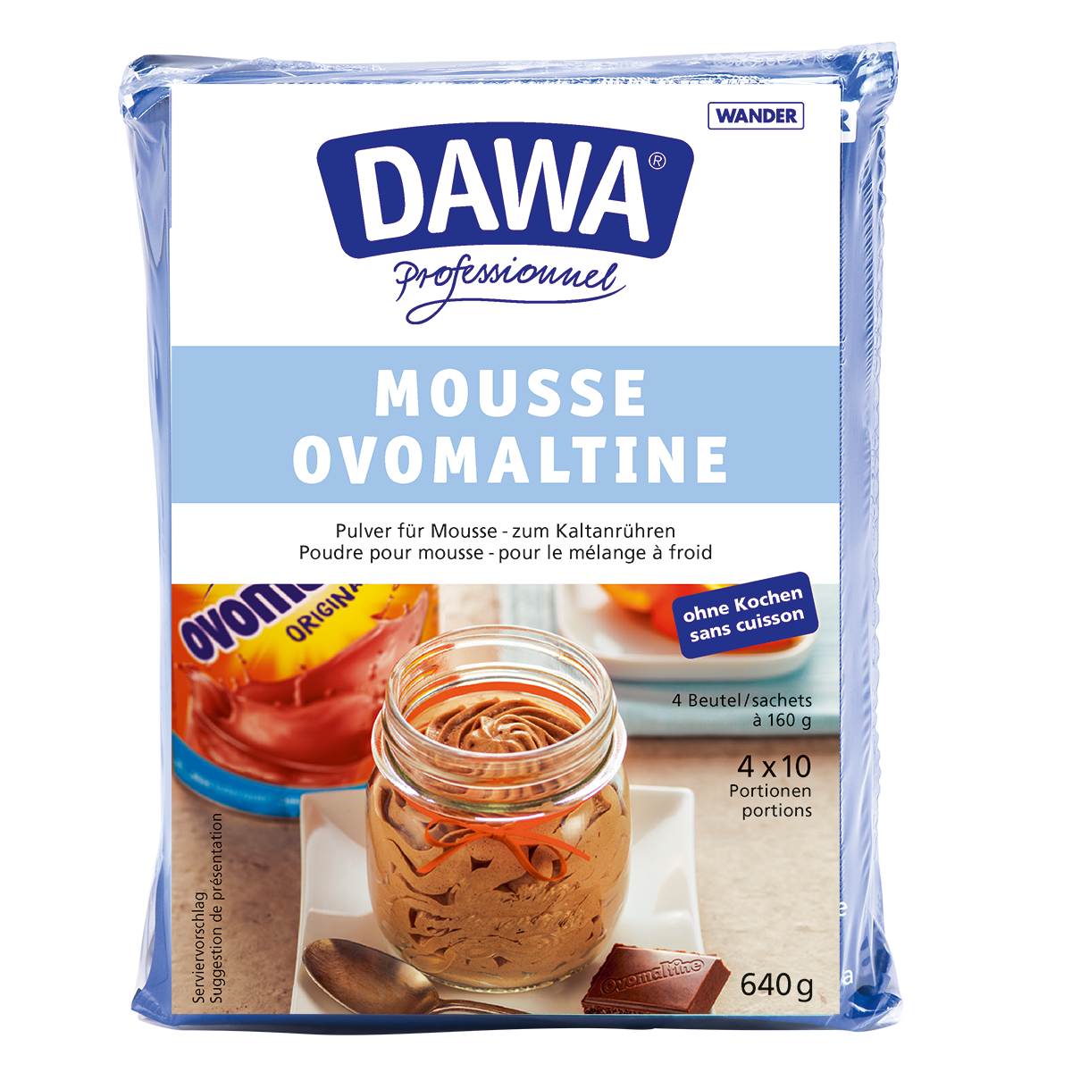 Dawa Mousse Ovomaltine pack de 4