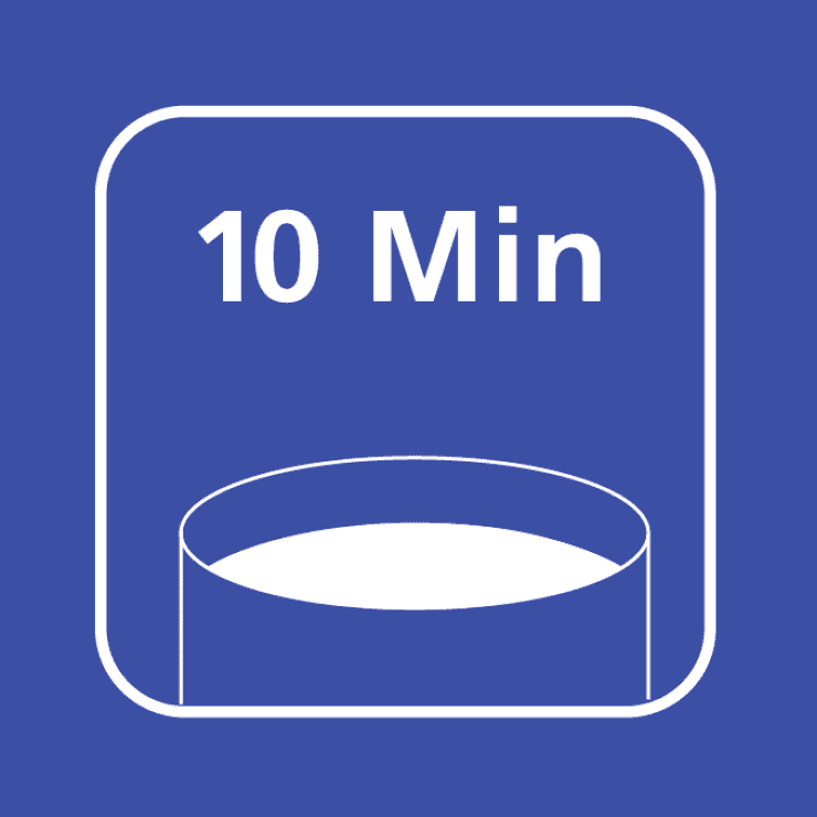 3. 10 Minuten stehen lassen. Vor dem Servieren nochmals glattrühren.
