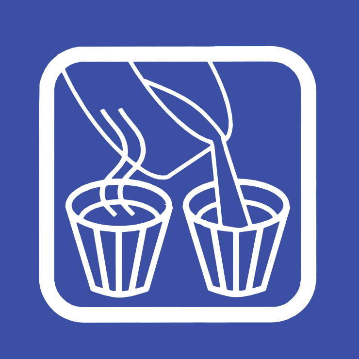 Verser dans les moules et laisser refroidir.