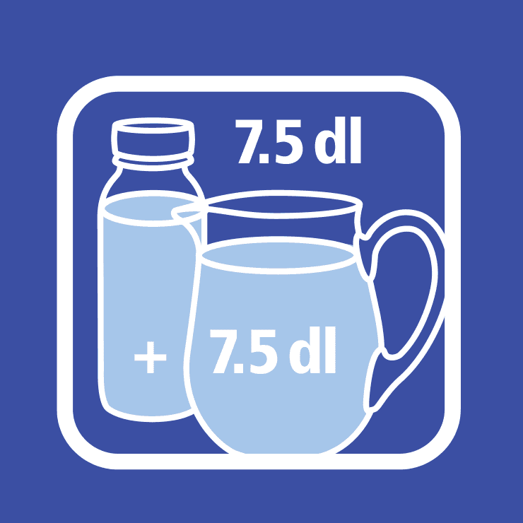 750ml kalte Vollmilch und 750ml kalter Vollrahm in eine Schüssel geben.