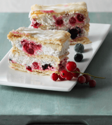 Rezept Beeren-Crèmeschnitte