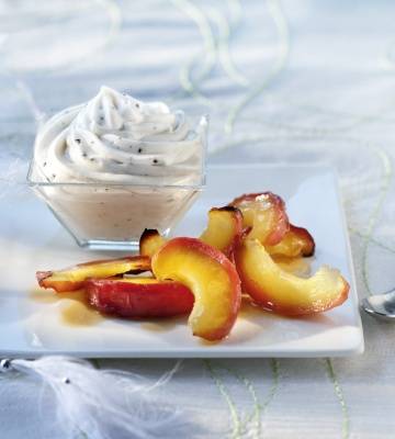 Rezept Stracciatella-Crème mit Bratapfel-Kompott