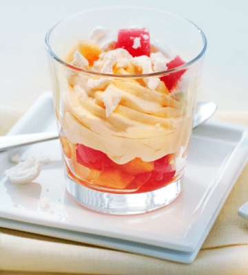 Rezept Marinierte Melone mit Orangen-Schaumcrème