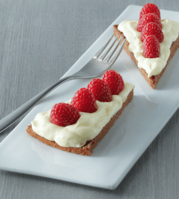 Quartiers chocolat-framboise