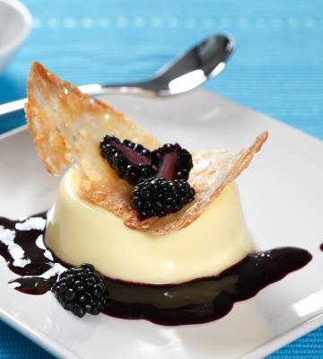 Caramel- Köpfchen mit Coulis