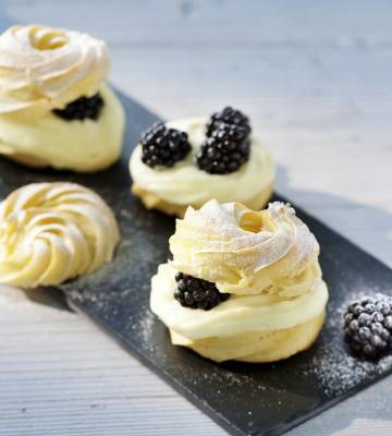 Choux à la crème banane