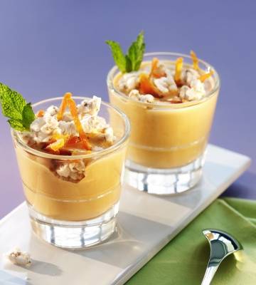 Délice de caramel et croquant à l’abricot