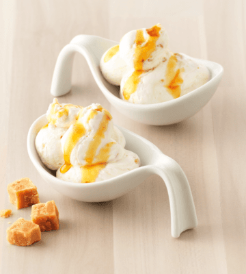 Mousse au caramel et caramels à la crème