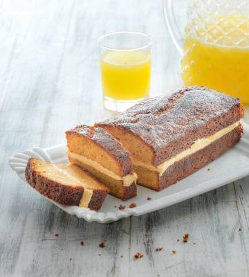 Mandelcake mit Cognac-Creme-Füllung