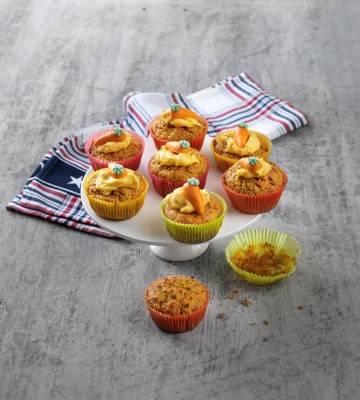 Muffins Pêche-Abricot aux Carottes