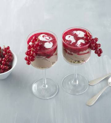 Schoggi-Johannisbeer-Coupe   