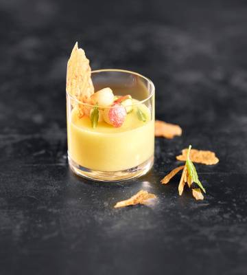 Apfel-Bananen-Leder