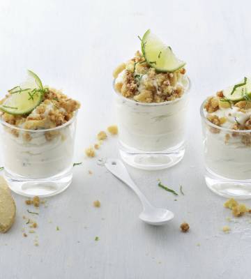 Limetten-Minz-Mousse