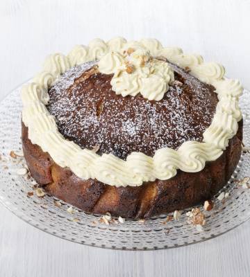 Getränkte Mandel-Caramel-Torte  