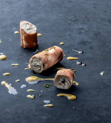 Mortadella-Senf-Roulade