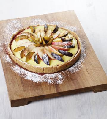 Tarte à la vanille hivernale 