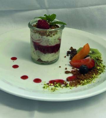 The fruity berry dessert