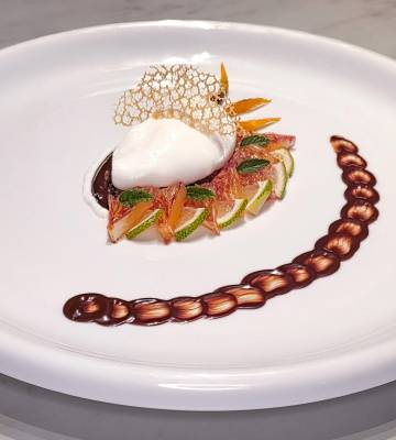 Mousse Mediterran an Citrus Carpaccio